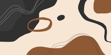 El çizimi sanatsal arka plan tasarımları. Modern modern vektör illüstrasyonu. Her arka plan izole edilmiş. Pastel rengi