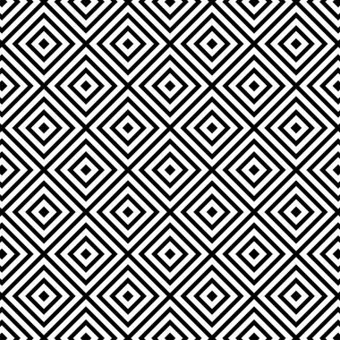 Çizgileri olan soyut geometrik desen. Siyah beyaz dokular. Vektör illüstrasyonu