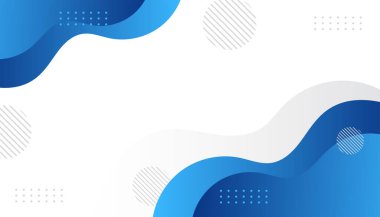 Modern gradyan mavi soyut memphis tarzı geometrik arka plan. Vektör illüstrasyonu