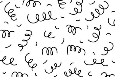 Moda, soyut, kusursuz dalga deseni. El çizimi soyut bir arkaplan. Vektör illüstrasyonu