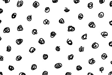 Moda soyut polka noktasız desen. El çizimi soyut bir arkaplan. Vektör illüstrasyonu