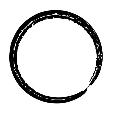 Beyaz arka planda siyah mürekkep fırçası darbeleri. Vektör illüstrasyonu