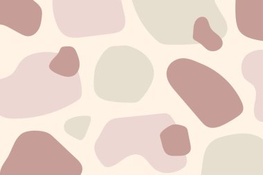 Soyut organik şekiller. Pastel renkli duvar kağıdının modern dokusu. Vektör illüstrasyonu