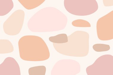 Soyut organik şekiller. Pastel renkli duvar kağıdının modern dokusu. Vektör illüstrasyonu