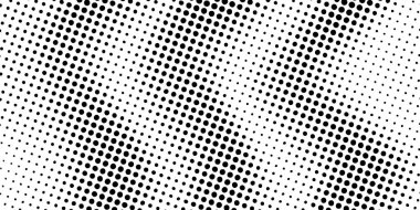 Yarım ton dalga deseni. Dalgalı yarım ton desenli nokta dokusu arkaplanı. Vektör illüstrasyonu
