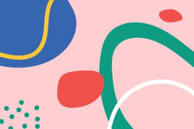 Soyut model arkaplanı. Tendi renkli boho doodle 'ın yaratıcı tasarımı. Vektör illüstrasyonu