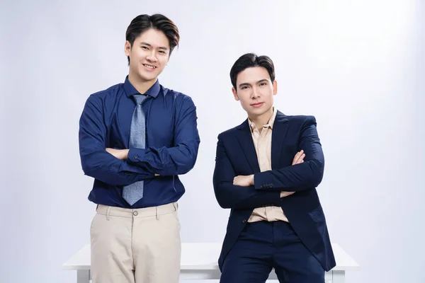 Két Ázsiai Férfi Háttérben — Stock Fotó