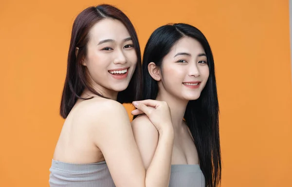 Piękne Zdjęcie Dwóch Młodych Azjatek — Zdjęcie stockowe