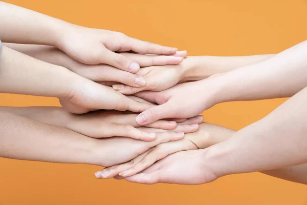 Hand Holding Hand Unity Concept — Stock Photo, Image