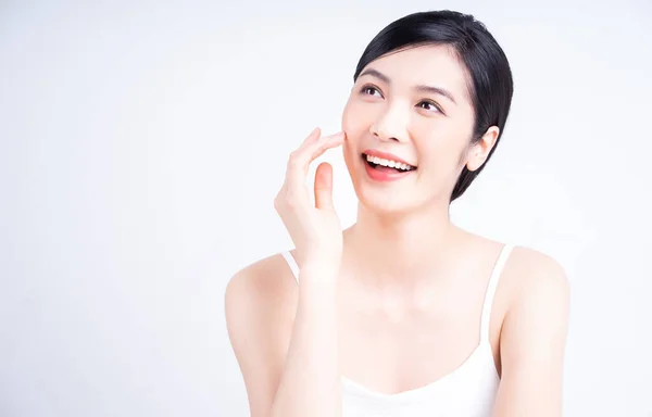 Belleza Imagen Joven Mujer Asiática Con Hermosa Piel — Foto de Stock
