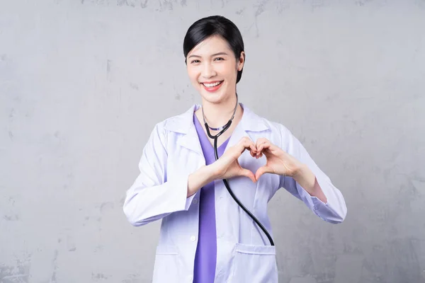 Portrait Jeune Asiatique Femme Médecin — Photo