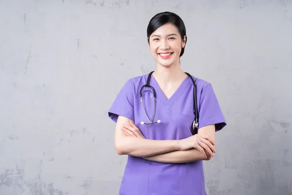 Портрет Молодого Лікаря Азіатські Жінки — стокове фото