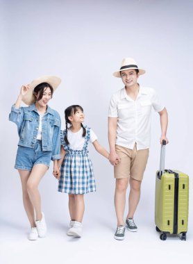 Asya aile seyahati konseptinin resmi