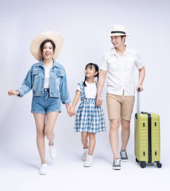 Asya aile seyahati konseptinin resmi