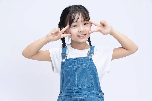 Portrait Asian Child Background — Stock Photo, Image