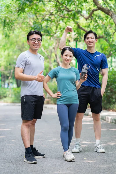 Photo of group Asian people doing exercise