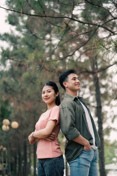 Portrait Young Asian Couple — Fotografia de Stock
