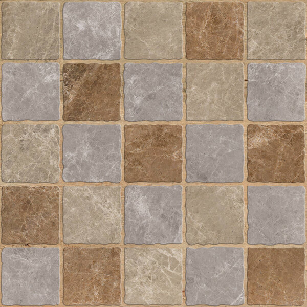 Geometric seamless decor made of wood, marble, concrete, cement and stone