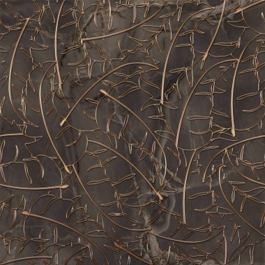 Kusursuz tropikal yaprak deseni. Altın çiçekli mermer, taş, çimento deseni