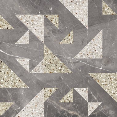Tahtadan, mermerden, betondan, çimentodan ve taştan yapılmış geometrik dikişsiz dekor.