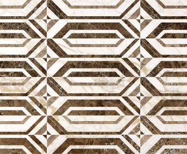 Tahtadan, mermerden, betondan, çimentodan ve taştan yapılmış geometrik dikişsiz dekor.