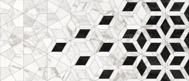 Tahtadan, mermerden, betondan, çimentodan ve taştan yapılmış geometrik dikişsiz dekor.