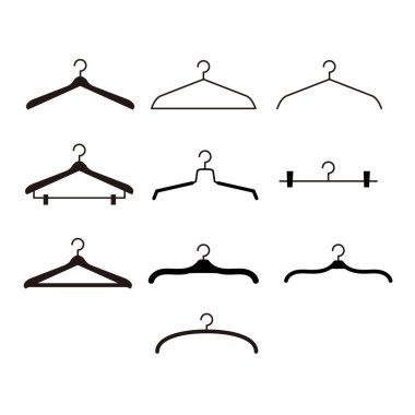 Hanger Siluet Görüntü Kümesi: Vektör