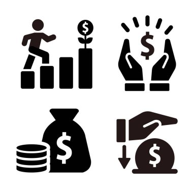 Mali simge illüstrasyon seti: Vektör