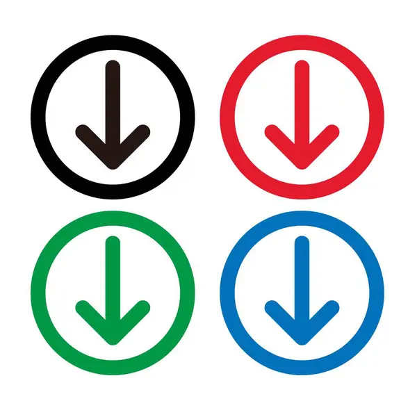 Arrow Icon Set Vector — Stock Vector