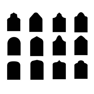 Çoklu çerçeve siluet kümesi: vektör