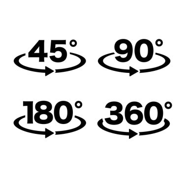 Açı simgesi çizimi: vektör