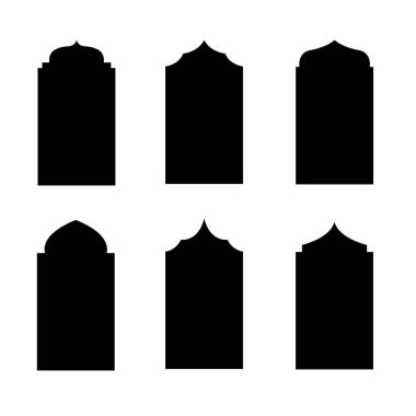 Boşluk siluet setini kopyala: vektör