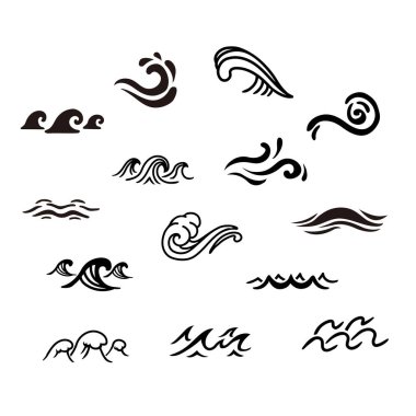 Dalga resimleme seti: Vektör