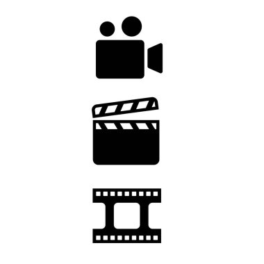 Film simgesi seti: vektör