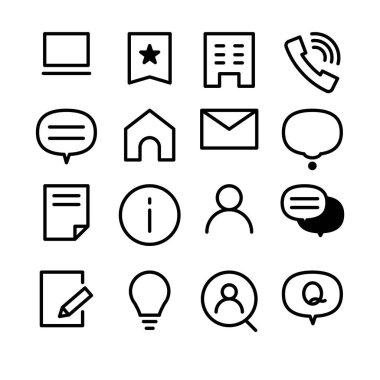 İş simgesi seti: vektör