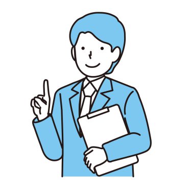 Takım elbiseli adamlar Bir puan: vektör