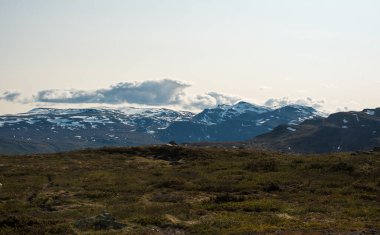 Karlı Dağlarla Jotunheimen Manzarası