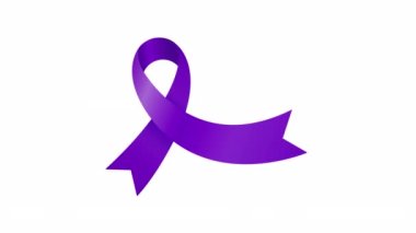 Epilepsi Farkındalık Kurdelesi. Violet kurdelesi.