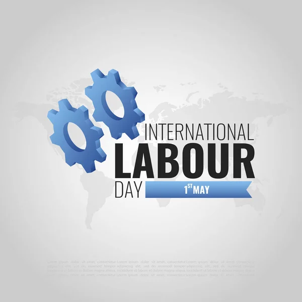 노동의 Vector Illustration International Labor Day — 스톡 벡터