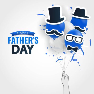 Babalar Günü 'nün Vektör İllüstrasyonu