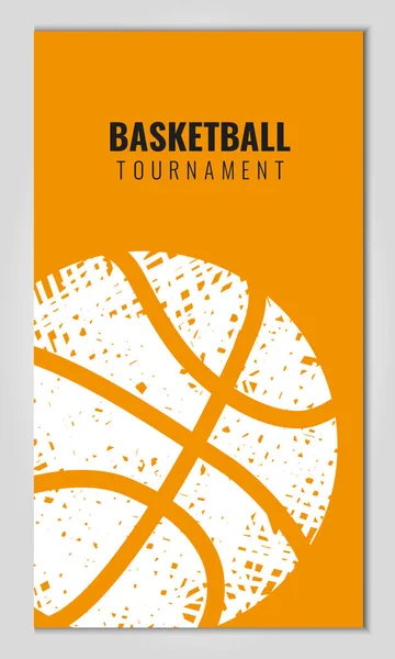 Vektor Illustration Basket Turnering Match Spel Använd Som Reklam Inbjudan — Stock vektor