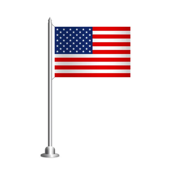 Illustrazione Vettoriale Fondo Con Bandiera Usa — Vettoriale Stock