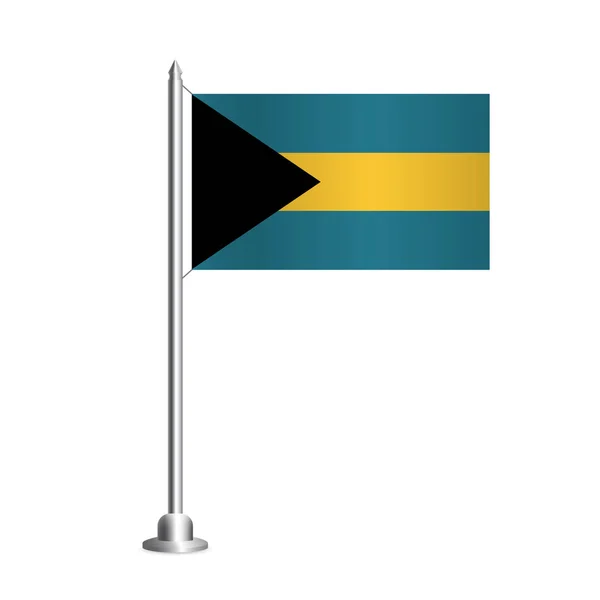Vector Illustration Bahamas Independence Day Celebration Banner Flag Bahamas — Stock Vector