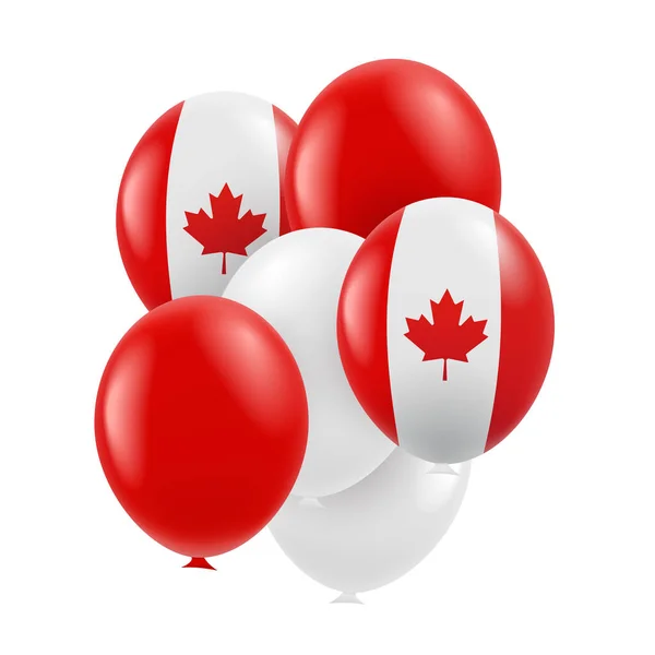 Vektorillustration Des Kanada Tages Luftballons — Stockvektor