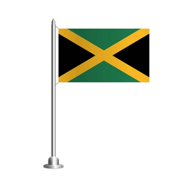 Vector Illustration Jamaica Independence Day Celebration Banner Flag Jamaica — Stock Vector