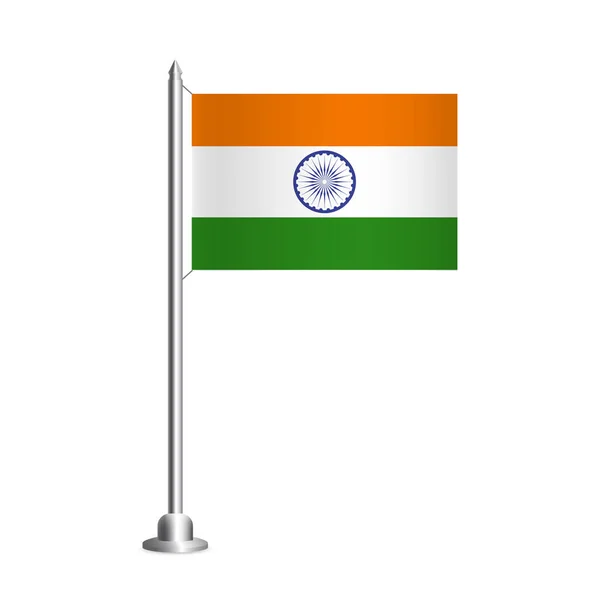 Векторная Иллюстрация Фон Флагом Индии — стоковый вектор