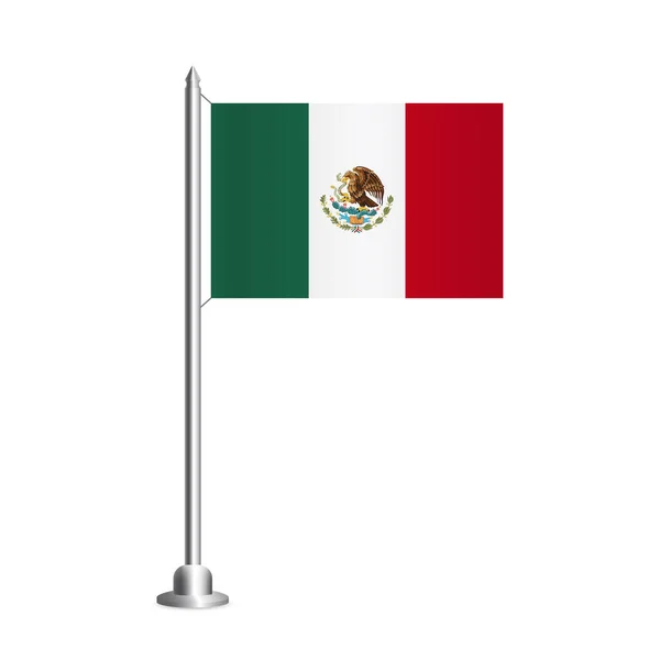 Ilustração Vetorial Bandeira México —  Vetores de Stock