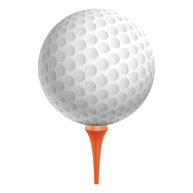 Ayaklı Golf Topunun Vektör İllüstrasyonu