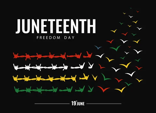 第10回 自由の日 お祝いバナー ベクターイラスト ロイヤリティフリーのストックイラスト