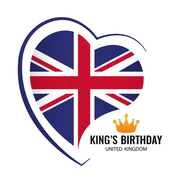 イギリスの王の誕生日 ベクトルイラスト ロイヤリティフリーストックベクター